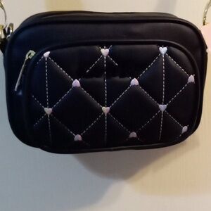 Betsey Johnson Crossbody Bag New Stitched Hearts CLEARANCE! FINAL PRICE!